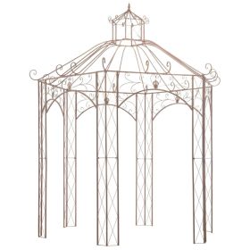 Garden Pavilion Antique Brown 9.8' Iron