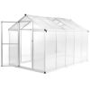 Greenhouse Aluminum 118.9"x74.8"x76.8" 395.2 ft¬≤