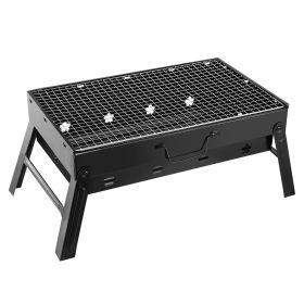 Portable Charcoal Grill Stainless Steel Winter Outdoor Folding BBQ Tabletop Barbecue Grill Tools