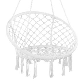 VEVOR Hammock Hanging Swinging Chair MacramÃ© Hanging Chair for Indoor & Outdoor