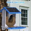 Smart Bird Feeder with Camera,Solar-Powered WiFi 4MP Live Camera,AI Identify Bird Species Auto Capture Backyard Garden Bird Watching&Motion Detection