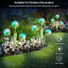 2 Pcs Dandelion Solar Light 36LED Beads Outdoor Garden Lawn Pathway Landscape Stake Lamp Colorful Ornamental Light