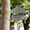 Hanging Bird Feeder with Weatherproof Dome