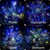 2 Pack Solar Firework Lights, 120 LEDs Outdoor Garden Fairy Lights, Waterproof Twinkle Solar Lights for Patio Lawn Christmas Decor (Multicolor)