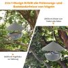 Hanging Bird Feeder with Weatherproof Dome