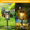 6Pack Solar Powered Stake Light Outdoor Decorative Landscape Lamp IP65 Waterproof Auto On Off Outdoor Light for Pathway Garden Yard Patio