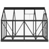 Glass Greenhouse Anthracite 61"x78.9"x75.2" Aluminum