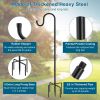 60" Shepherds Hooks for Outdoor, Heavy Duty Bird Feeder Pole for Hummingbird Feeder, Hanging Lantern