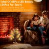 2Pcs 2FT Artificial Lighted Maple Tree With 24Pcs Warm White LED Beads 6Hrs Timer Battery Powered Artificial Fall Tree Tabletop Indoor Outdoor Fall De