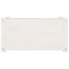 Garden Planter White 23.6"x12.2"x12.2" Solid Wood Pine