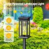 6Pack Solar Powered Stake Light Outdoor Decorative Landscape Lamp IP65 Waterproof Auto On Off Outdoor Light for Pathway Garden Yard Patio