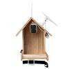 Smart Bird Feeder with Solar Powered Camera, Bird-Watching Camera Outdoor Feeder with 200W 1080P Camera, 3.5L Food Case, 128G SD Card, Burly