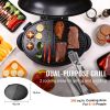 VEVOR Indoor/Outdoor Electric Grill, 1800W 200sq.in Electric BBQ Grill with Zone Grilling Surface, Removable Stand