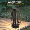 Solar Powered Outdoor Landscaping Path Lights Floor Lamp, Solar lanter for patio, garden, terrance, front door