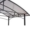 Grill gazebo 8x5ft,outdoor patio canopy,BBQ shelter with steel Hardtop and side shelves