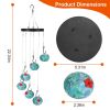 Wind Chimes Humming Bird Feeder Ant and Bee Proof Outdoor Hanging Hummingbird Feeder For Viewing Decoration For Garden Patio Yard Balcony