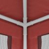 Party Tent with 4 Mesh Sidewalls Red 8.2'x8.2' HDPE