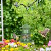 Wild Bird Feeder Squirrel-Proof Chew-Proof Metal Bird Seed Feeder Outdoor Hanging Bird Feeder With 360¬∞ Circular Perches Water Cups For Yard Garden P