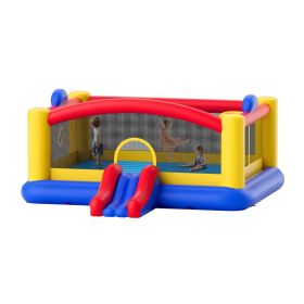 VEVOR Inflatable Bounce House, Outdoor High Quality Playhouse Trampoline, Jumping Bouncer with Blower, Slide, and Storage Bag (Product Type: 1+N-Type, size: 20-21 mÂ²)