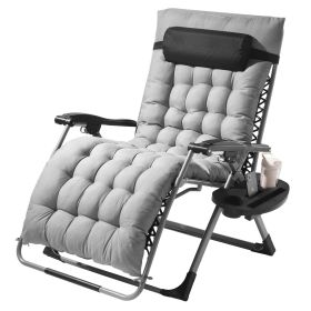 VEVOR Zero Gravity Chair 33" Zero Gravity Recliner Lounge Chair Indoor & Outdoor (Width: 33", Color: Gray)