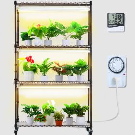 VEVOR Plant Stand with Grow Lights 4 Tiers 180W 59.1" Tall Plant Grow Shelf (Total Power: 180W, size: W90 x H150 cm)