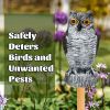 1pc Owl Decoy To Scare Birds Away, Fake Owl Scarecrows, Pigeon Deterrent, Plastic Owl Statue For Outdoor Garden Balcony Porch Yard