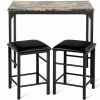 Small Space Kitchen Bar Furniture 3 Pieces Dining Table Set