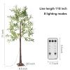 5.9ft Lighted Artificial Olive Tree with LED Fairy Lights with LED Fairy Lights for Garden Patio Front door Party Indoor Outdoor Decor