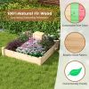 Yard Multi Usage Garden bed with Wooden Planter