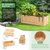 Backyard Wooden Planter Box Folding Raised Garden Plant Container