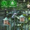 Hanging Gazebo Wild Bird Feeder Outdoor Bird Seed Station with Large Capacity 6 Feeder Ports for Garden Patio Park Weatherproof Easy To Refill