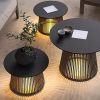 Outdoor Table With Solar Lights, Tea table for Garden, Patio, Yard, Poolside, Lawn