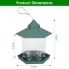 Hanging Gazebo Wild Bird Feeder Outdoor Bird Seed Station with Large Capacity 6 Feeder Ports for Garden Patio Park Weatherproof Easy To Refill