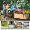 Backyard Wooden Planter Box Folding Raised Garden Plant Container